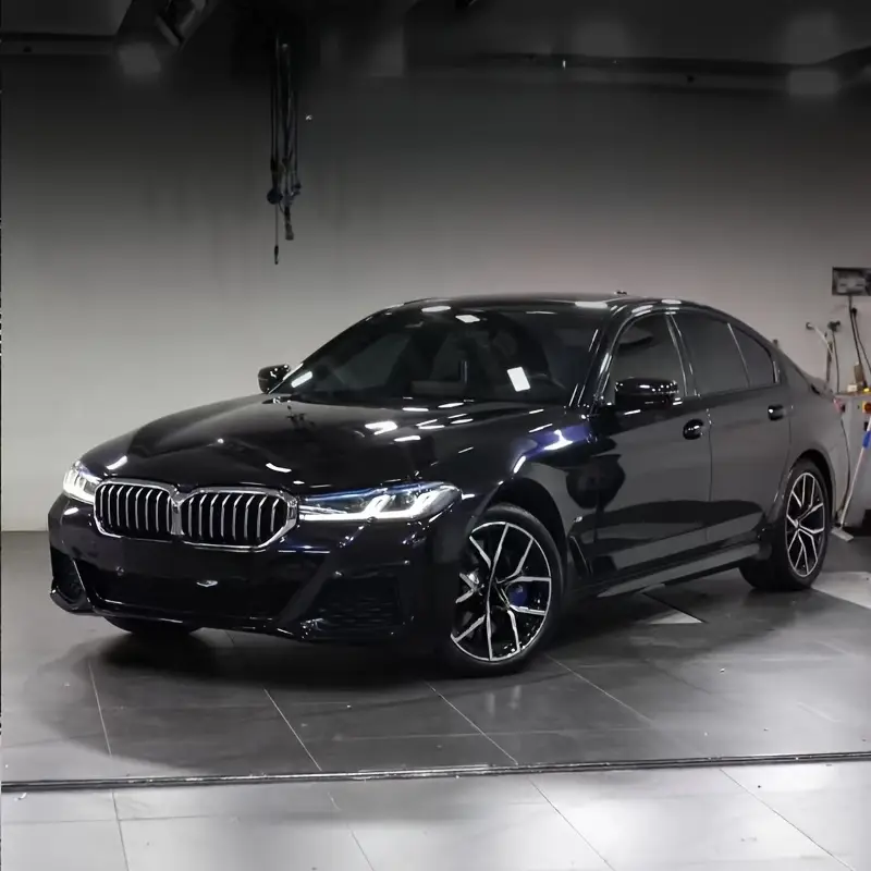 Fit PET Glossy Blue-Black Crystal Car Wrap Film