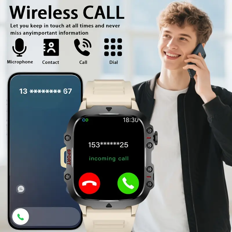 New Smartwatch, High-Definition Display Full Screen Touch