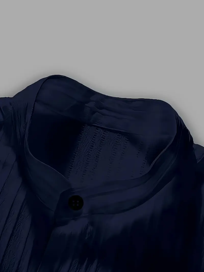 Men'S Casual Suit, Simple and Unified Outfit with Short Sleeve Round Neck Shirt and Elastic Waistban